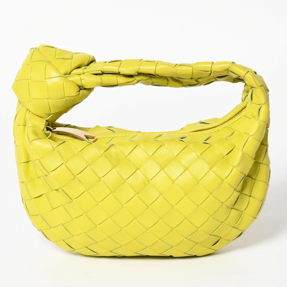 Bottega Veneta Jodie Handbag Intrecciato Yellow Green